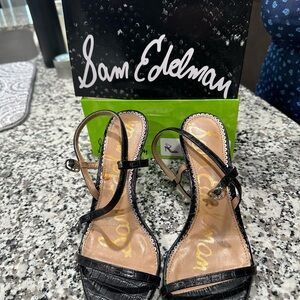 Sam Edelman Black Strappy Heels